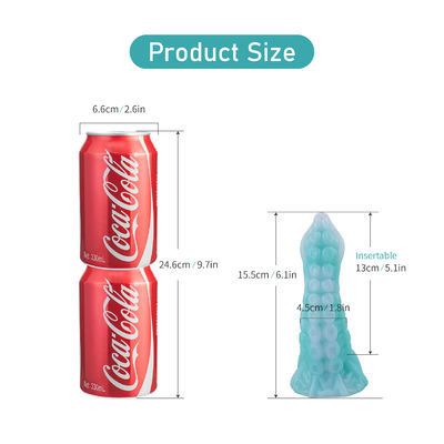 Blue Ultra Soft Anal Suction Cup Dildo Animal Monster Tentacle