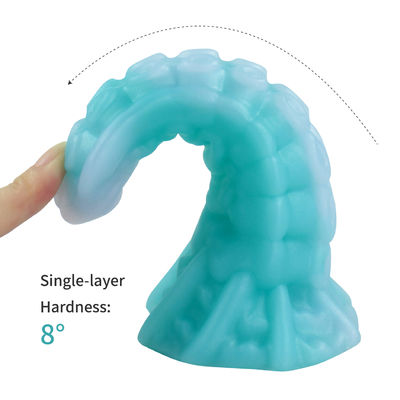 Blue Ultra Soft Anal Suction Cup Dildo Animal Monster Tentacle