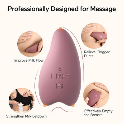 Breastfeeding Vibrating Breast Warming Lactation Massager With Heat