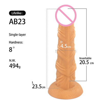 Adult 1.8 Inch dia Monster Dragon Dildo Big Horse Wolf Dog Silicone Animal Toy